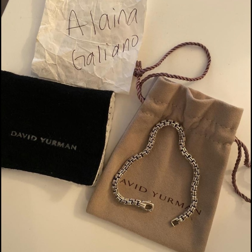 DY Men's 4mm Double Box Chain Bracelet